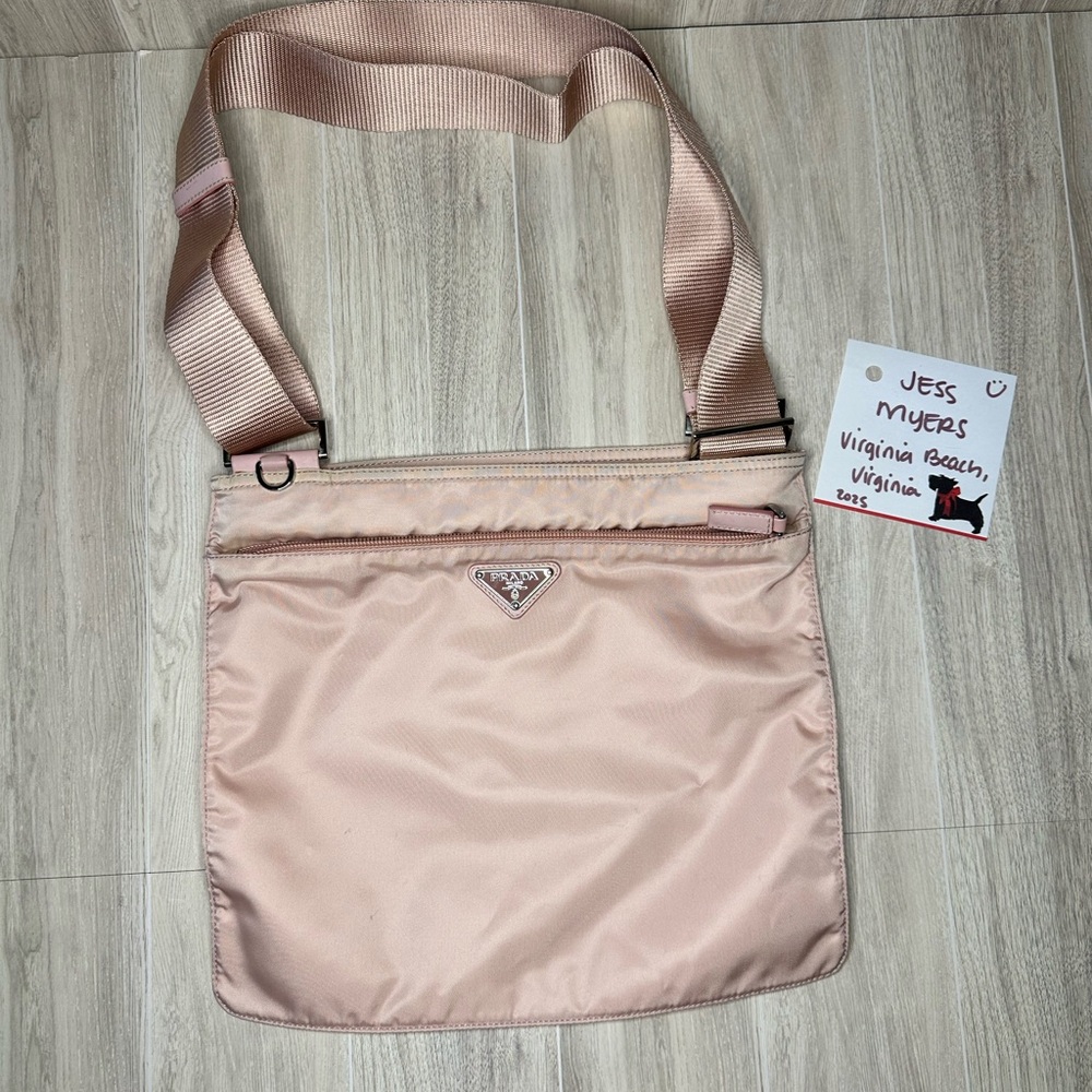 Prada Pink Nylon Shoulder Bag